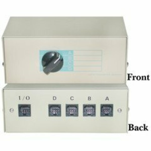 Swe-Tech 3C ABCD 4-Way Switch Box, RJ45 Female FWT40R2-01604